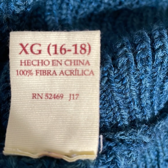 Faded Glory Aqua Baltic Sea Shawl Collar High Low Womens Sweater Size XL (16-18) - Picture 10 of 16